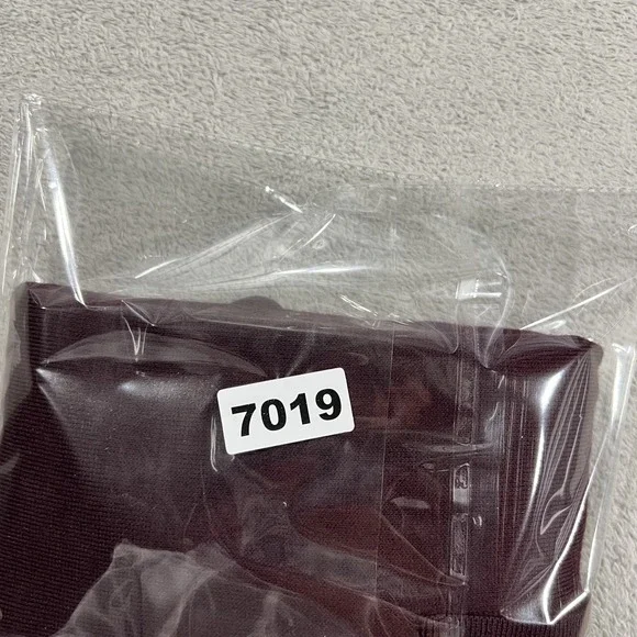 Lululemon Techwool Polo Shirt Mens Large Burgundy Long Sleeve Wool Blend - Picture 9 of 10